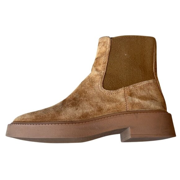 VINCE "Kegan" Brown Suede Leather Water Repellent Chelsea Ankle‎ Boots Size 7.5 - Picture 10 of 10